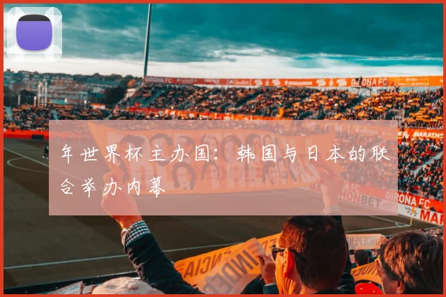 年世界杯主办国:韩国与日本的联合举办内幕